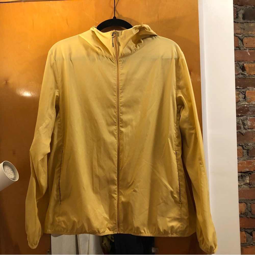 Uniqlo Yellow Hooded Windbreaker